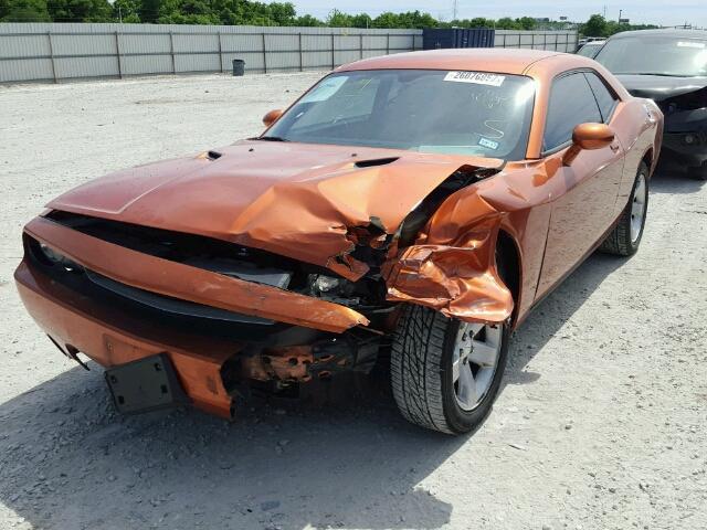 2B3CJ4DG9BH603635 - 2011 DODGE CHALLENGER ORANGE photo 2