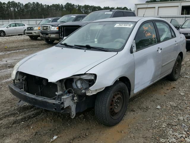 1NXBR32E88Z027679 - 2008 TOYOTA COROLLA CE SILVER photo 2