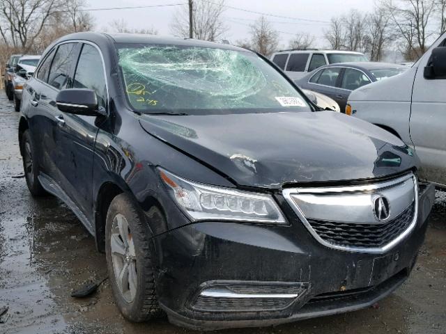 5FRYD4H29EB021909 - 2014 ACURA MDX BLACK photo 1