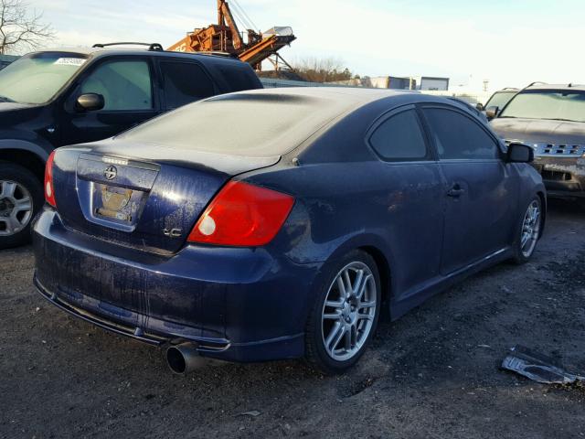 JTKDE177860067815 - 2006 TOYOTA SCION TC BLUE photo 4