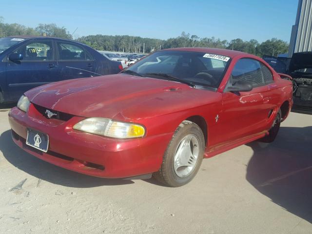 1FALP4047RF101488 - 1994 FORD MUSTANG RED photo 2