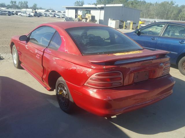 1FALP4047RF101488 - 1994 FORD MUSTANG RED photo 3