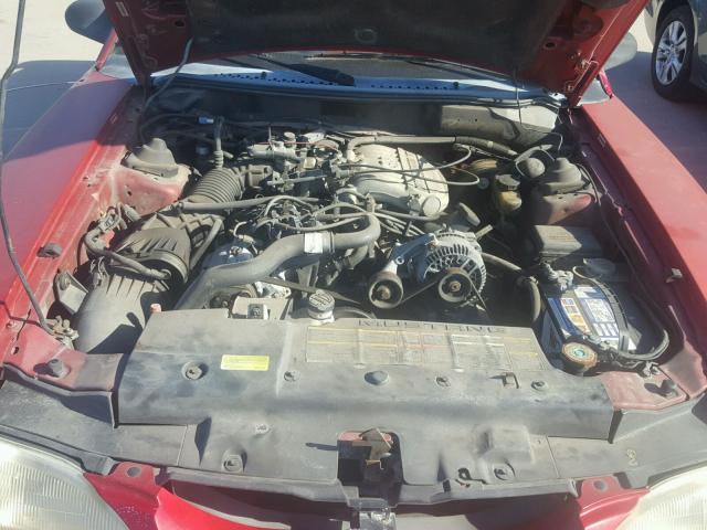 1FALP4047RF101488 - 1994 FORD MUSTANG RED photo 7