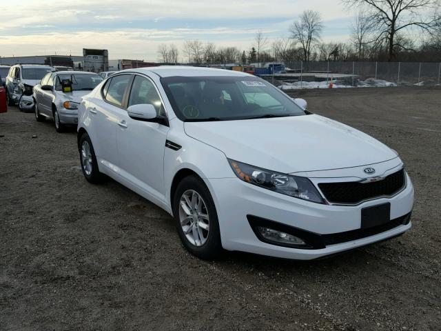 5XXGM4A76CG013618 - 2012 KIA OPTIMA LX WHITE photo 1