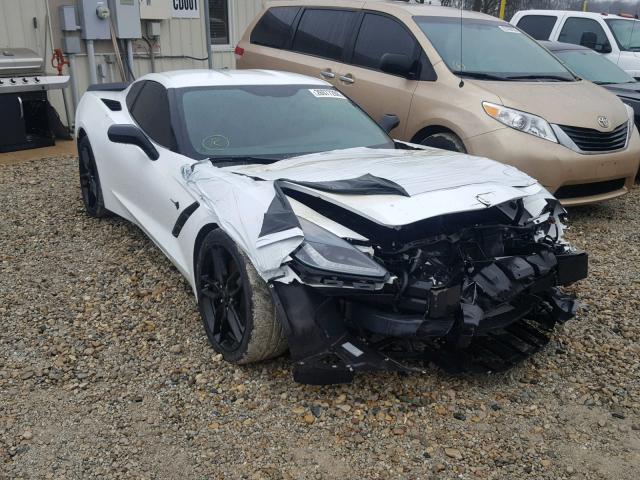 1G1YG2D75J5101744 - 2018 CHEVROLET CORVETTE S WHITE photo 1