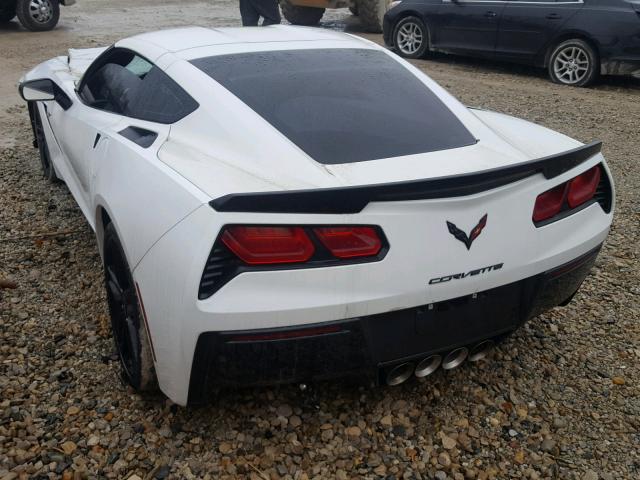 1G1YG2D75J5101744 - 2018 CHEVROLET CORVETTE S WHITE photo 3