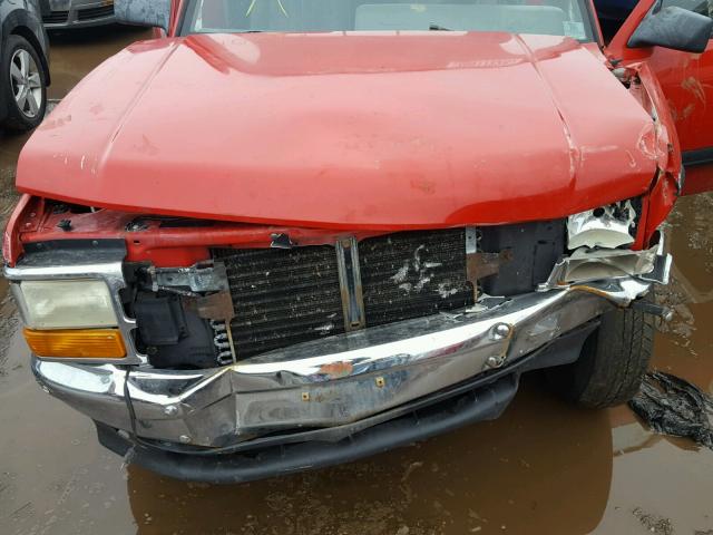 1B7GL23X9TS575829 - 1996 DODGE DAKOTA RED photo 7