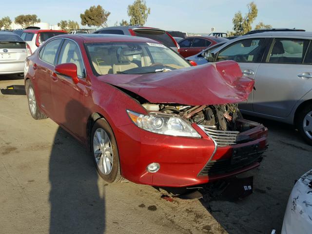 JTHBW1GG9E2045268 - 2014 LEXUS ES 300H RED photo 1