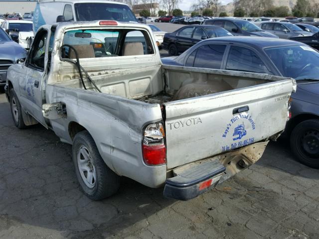 5TENL42N02Z029076 - 2002 TOYOTA TACOMA SILVER photo 3