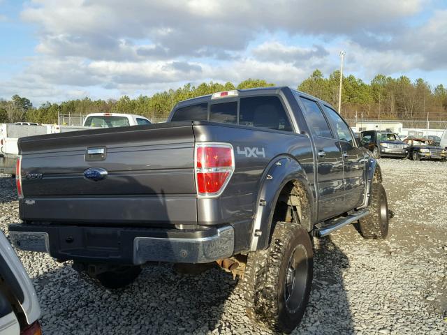 1FTFW1ET9CFC16416 - 2012 FORD F150 SUPER CHARCOAL photo 4