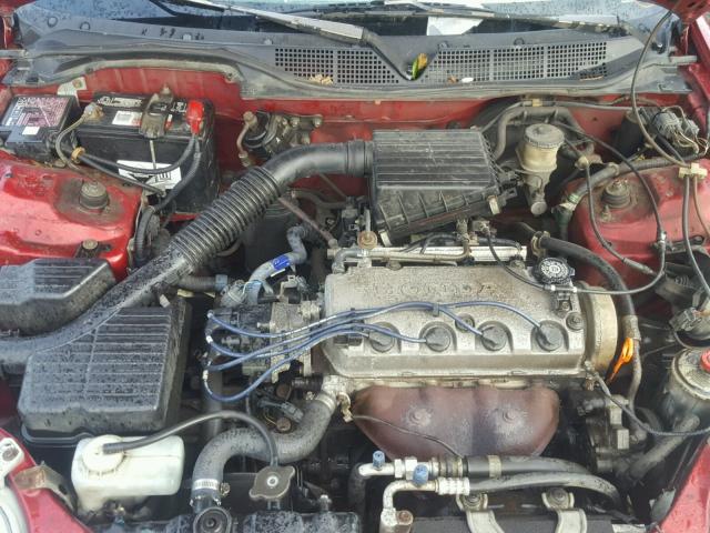 1HGEJ6671WL056385 - 1998 HONDA CIVIC LX RED photo 7