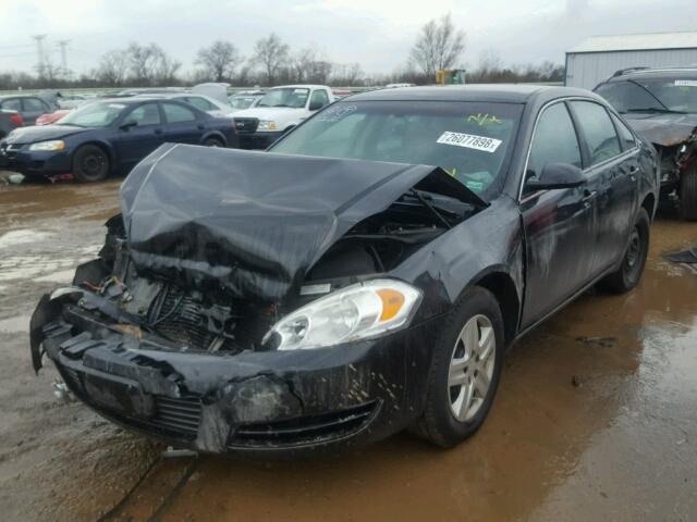 2G1WB58K489201756 - 2008 CHEVROLET IMPALA LS BLACK photo 2