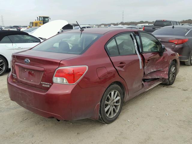 JF1GJAC65DH028939 - 2013 SUBARU IMPREZA PR MAROON photo 4