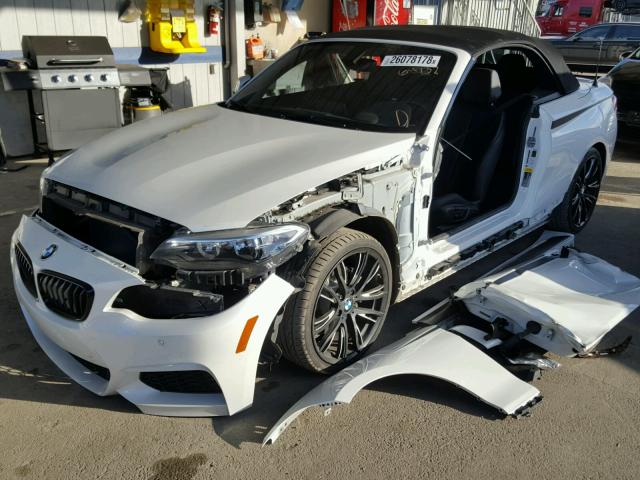 WBA1K5C53FV473774 - 2015 BMW 228 I WHITE photo 2