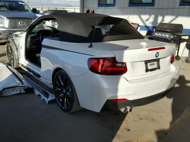 WBA1K5C53FV473774 - 2015 BMW 228 I WHITE photo 3