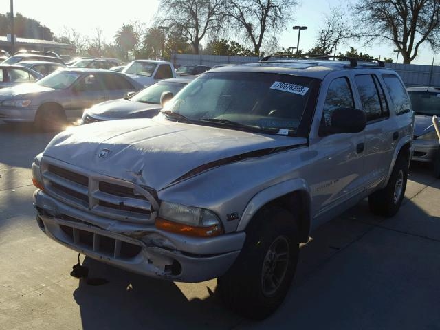 1B4HS28Z5XF607317 - 1999 DODGE DURANGO SILVER photo 2