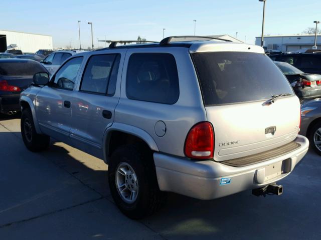 1B4HS28Z5XF607317 - 1999 DODGE DURANGO SILVER photo 3