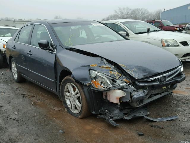 1HGCM568X7A210512 - 2007 HONDA ACCORD EX GRAY photo 1