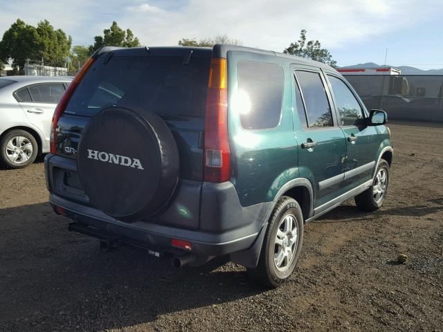 JHLRD78834C031930 - 2004 HONDA CR-V EX GREEN photo 4