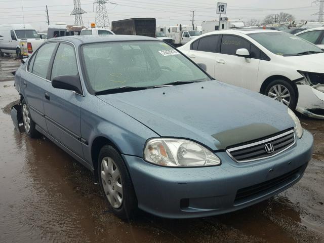 1HGEJ6672XL056302 - 1999 HONDA CIVIC LX BLUE photo 1