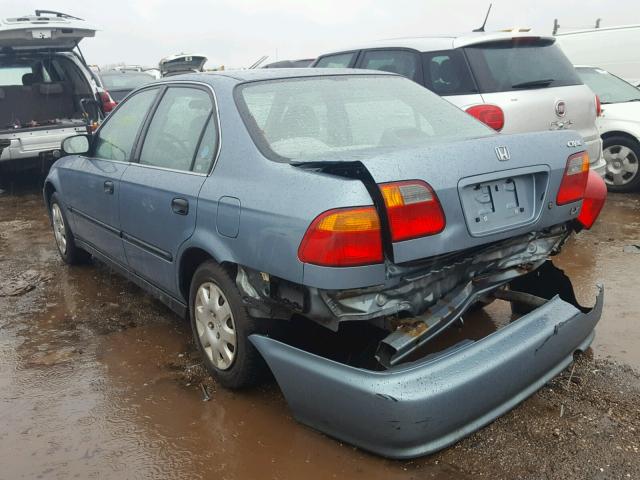 1HGEJ6672XL056302 - 1999 HONDA CIVIC LX BLUE photo 3