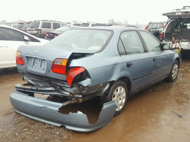 1HGEJ6672XL056302 - 1999 HONDA CIVIC LX BLUE photo 4