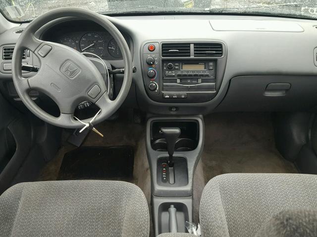 1HGEJ6672XL056302 - 1999 HONDA CIVIC LX BLUE photo 9