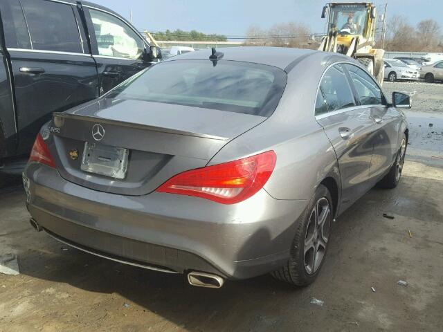 WDDSJ4EB8EN046571 - 2014 MERCEDES-BENZ CLA 250 GRAY photo 4