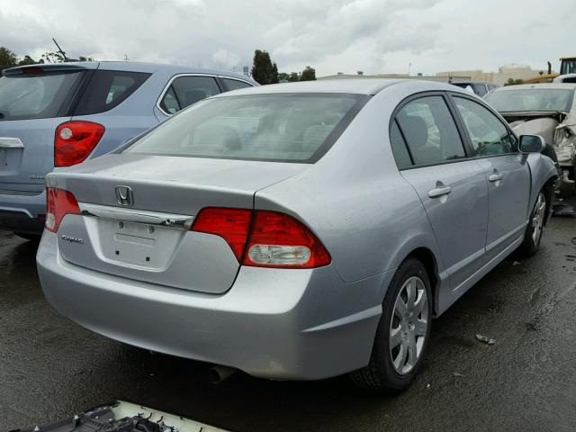 2HGFA1F55BH308751 - 2011 HONDA CIVIC LX SILVER photo 4