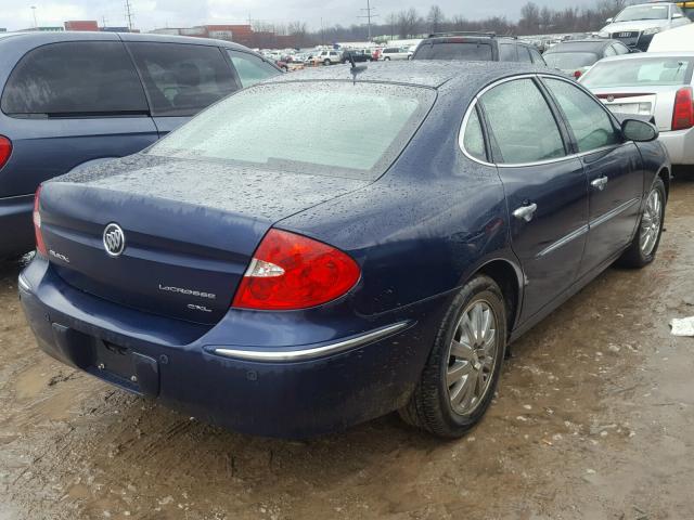 2G4WD582381321866 - 2008 BUICK LACROSSE C BLUE photo 4