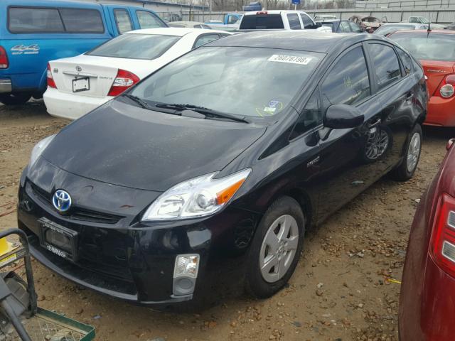 JTDKN3DU0B5373411 - 2011 TOYOTA PRIUS BLACK photo 2