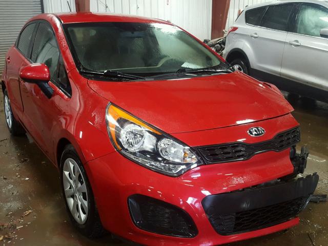 KNADM5A36E6331209 - 2014 KIA RIO LX RED photo 1