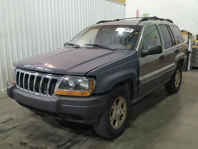 1J4GX48SX1C715840 - 2001 JEEP GRAND CHER GRAY photo 2