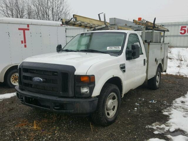 1FDSF30588EC15673 - 2008 FORD F350 SRW S WHITE photo 2