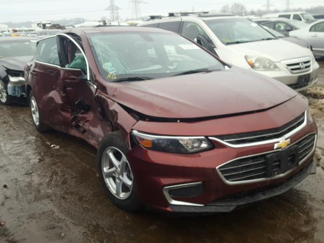 1G1ZB5ST4GF188477 - 2016 CHEVROLET MALIBU LS RED photo 1