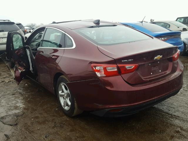 1G1ZB5ST4GF188477 - 2016 CHEVROLET MALIBU LS წითელი ფოტო 3