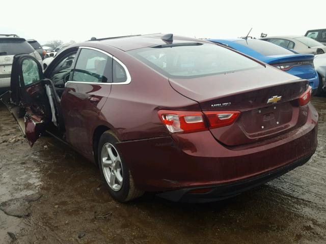 1G1ZB5ST4GF188477 - 2016 CHEVROLET MALIBU LS RED photo 3