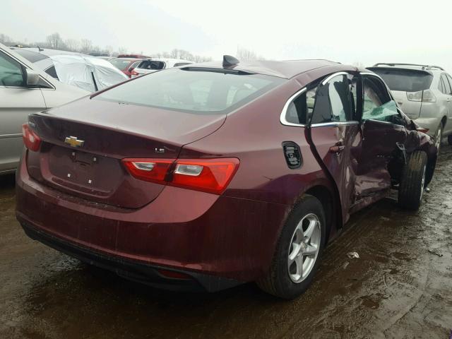 1G1ZB5ST4GF188477 - 2016 CHEVROLET MALIBU LS RED photo 4