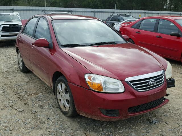 KNAFE121285545880 - 2008 KIA SPECTRA EX BURGUNDY photo 1