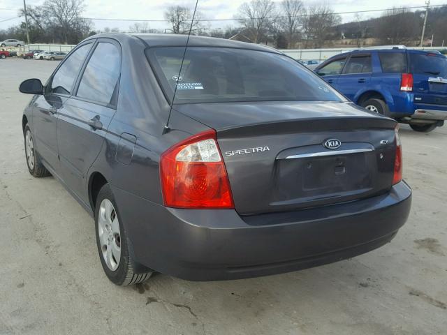 KNAFE121865346443 - 2006 KIA NEW SPECTR GRAY photo 3