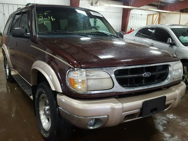 1FMZU74E8YZB00568 - 2000 FORD EXPLORER E BURGUNDY photo 1