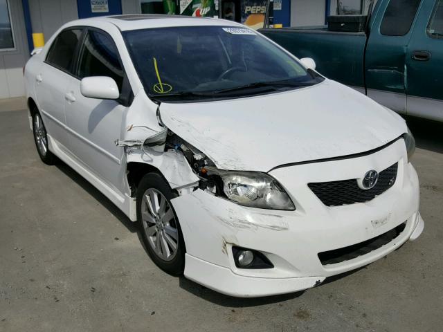 1NXBU4EE9AZ209669 - 2010 TOYOTA COROLLA BA WHITE photo 1