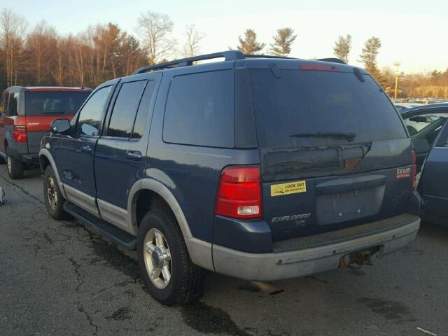 1FMZU73E02UC21827 - 2002 FORD EXPLORER X BLUE photo 3