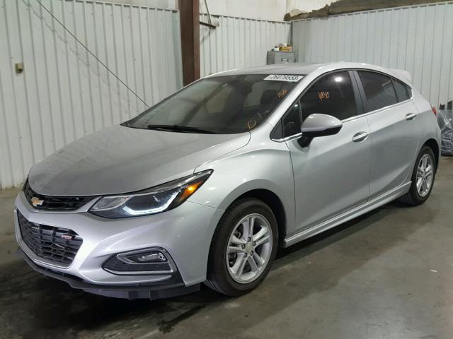 3G1BE6SMXHS616363 - 2017 CHEVROLET CRUZE LT SILVER photo 2