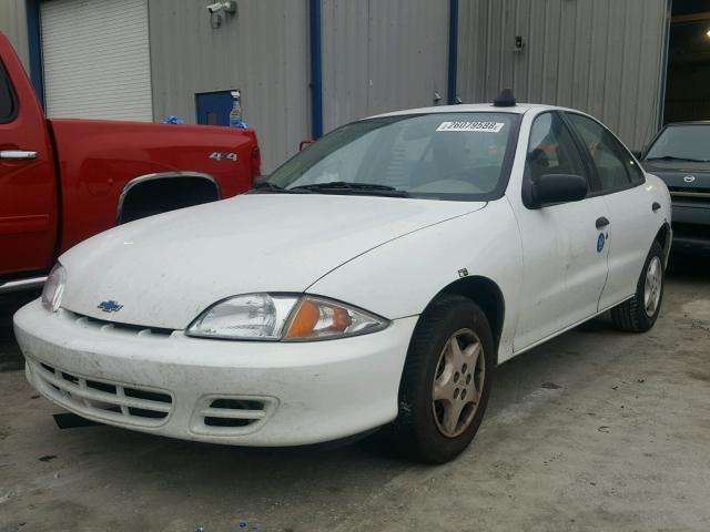 1G1JC524X17234639 - 2001 CHEVROLET CAVALIER B WHITE photo 2