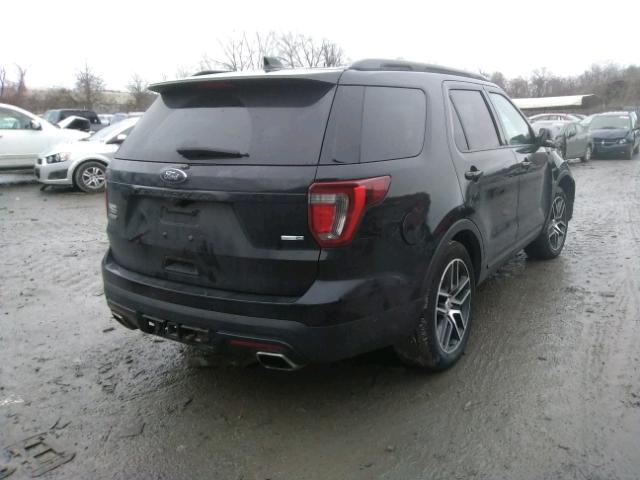 1FM5K8GT4GGC00777 - 2016 FORD EXPLORER S BLACK photo 4