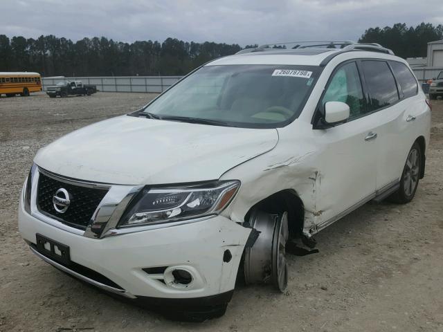 5N1AR2MN0FC701524 - 2015 NISSAN PATHFINDER WHITE photo 2