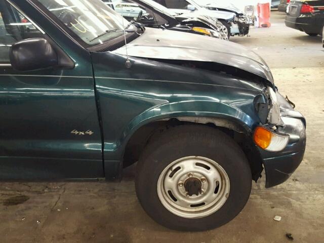 KNDJA723015089252 - 2001 KIA SPORTAGE GREEN photo 9