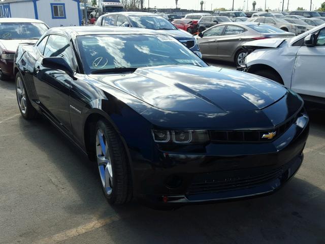 2G1FD1E37F9279672 - 2015 CHEVROLET CAMARO LT BLACK photo 1