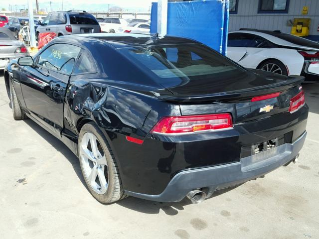 2G1FD1E37F9279672 - 2015 CHEVROLET CAMARO LT BLACK photo 3